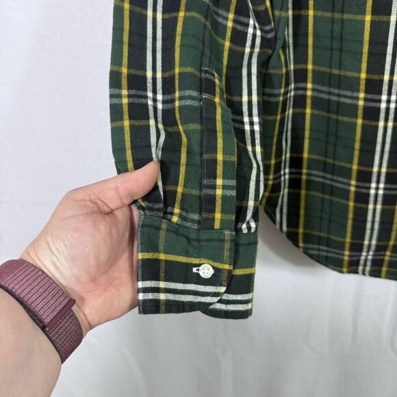NEW Frank & Eileen Green Plaid EILEEN Flannel Button Up Top Shirt Size XS Preppy - Picture 10 of 12